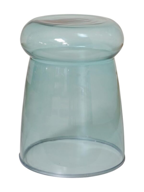 שולחן צד זכוכית ירקרק