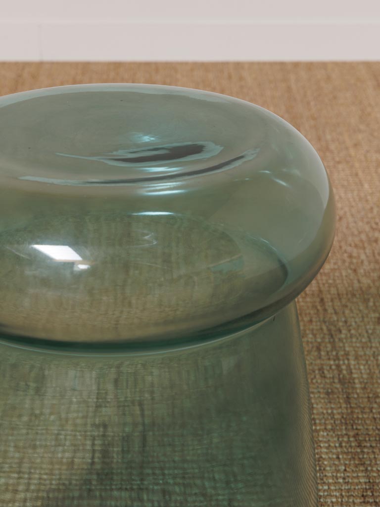 שולחן צד זכוכית Blue Mushroom – תמונה 3