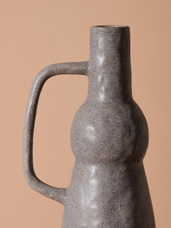 אגרטל קרמיקה אפור